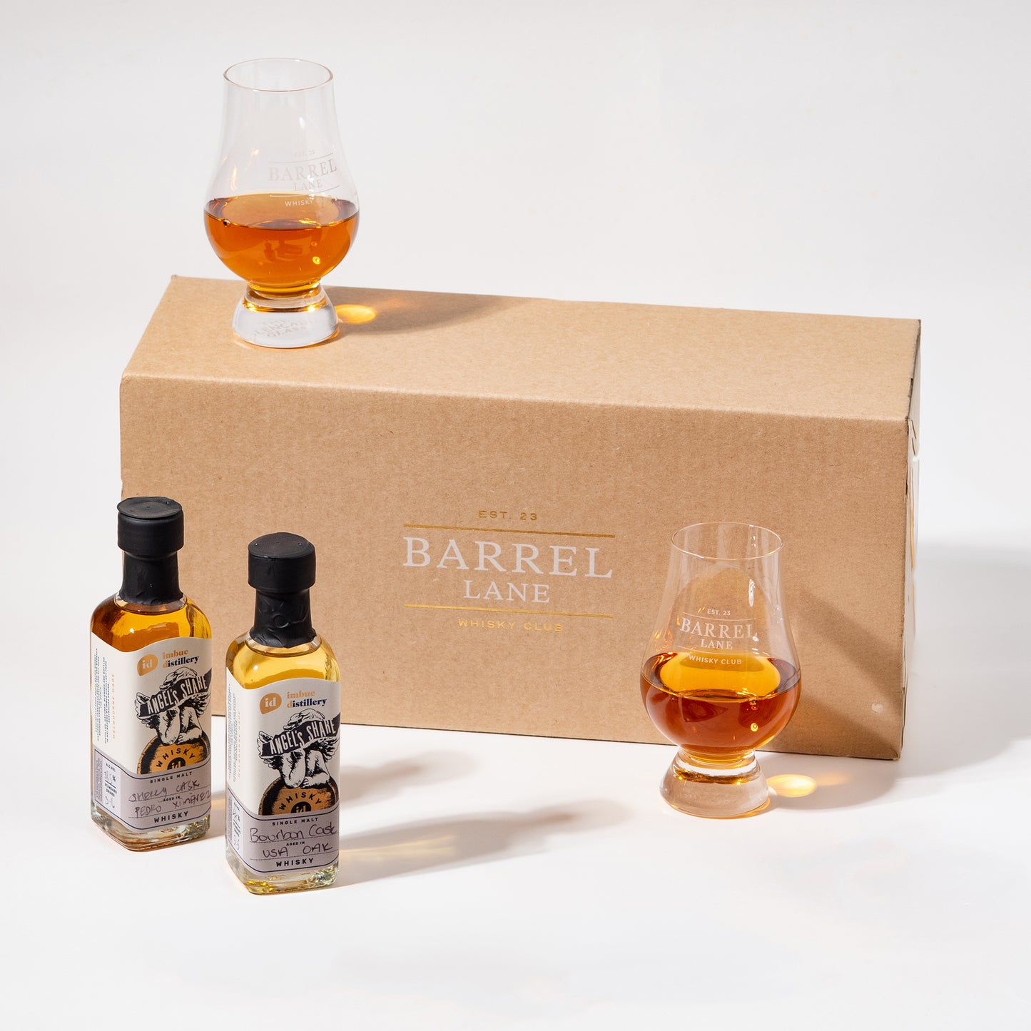 Welcome Offer - 2 x Glencairn Glasses & 2 x 100ml Australian Whiskies