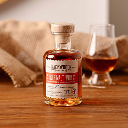 Backwoods Distilling Shiraz Barrel Single Malt Whisky (200ml)