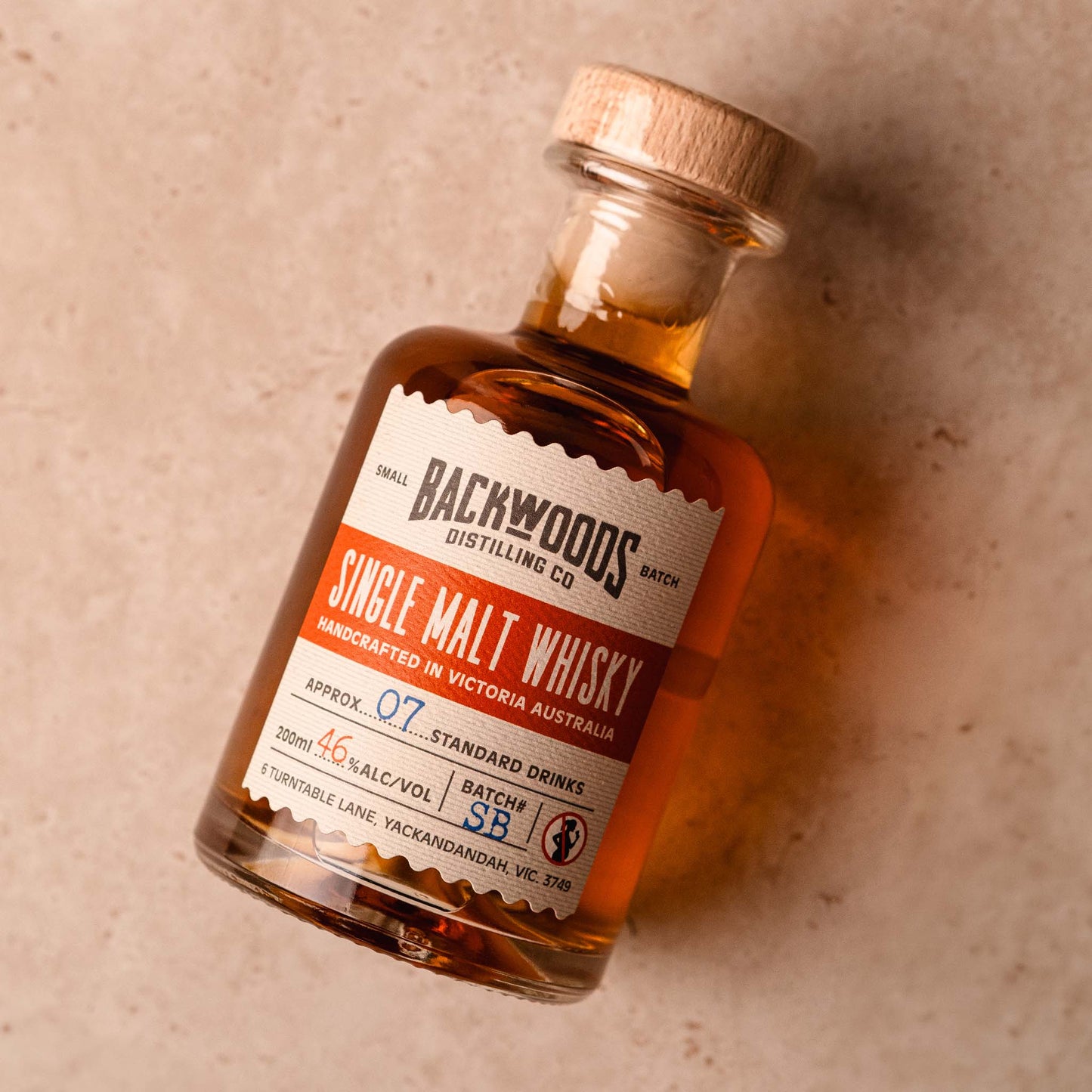 Backwoods Distilling Shiraz Barrel Single Malt Whisky (200ml)