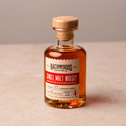Backwoods Distilling Shiraz Barrel Single Malt Whisky (200ml)